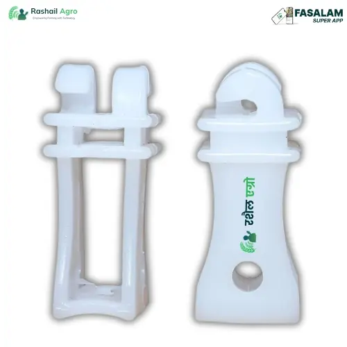 Rashail 2.5 Inch Line Insulator – White Virgin Material (Pack of 100) for Solar Electric Fence