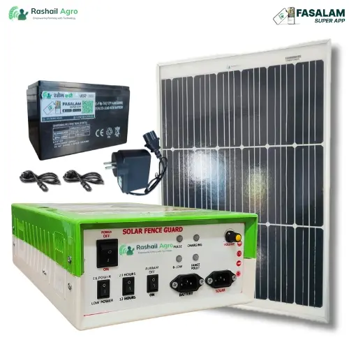 Rashail Zatka Machine Solar-Battery Set for 30 Acres – 5-Item Farm Protection Kit