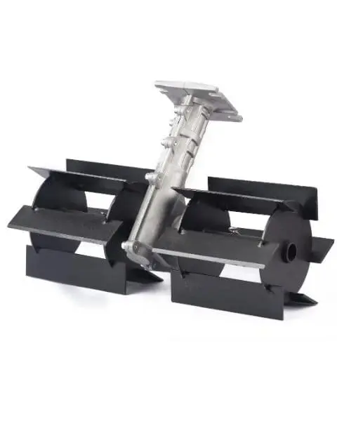 Rashail Agro Flat Tiller 28mm 14 Inch Attachment for Brush Cutter