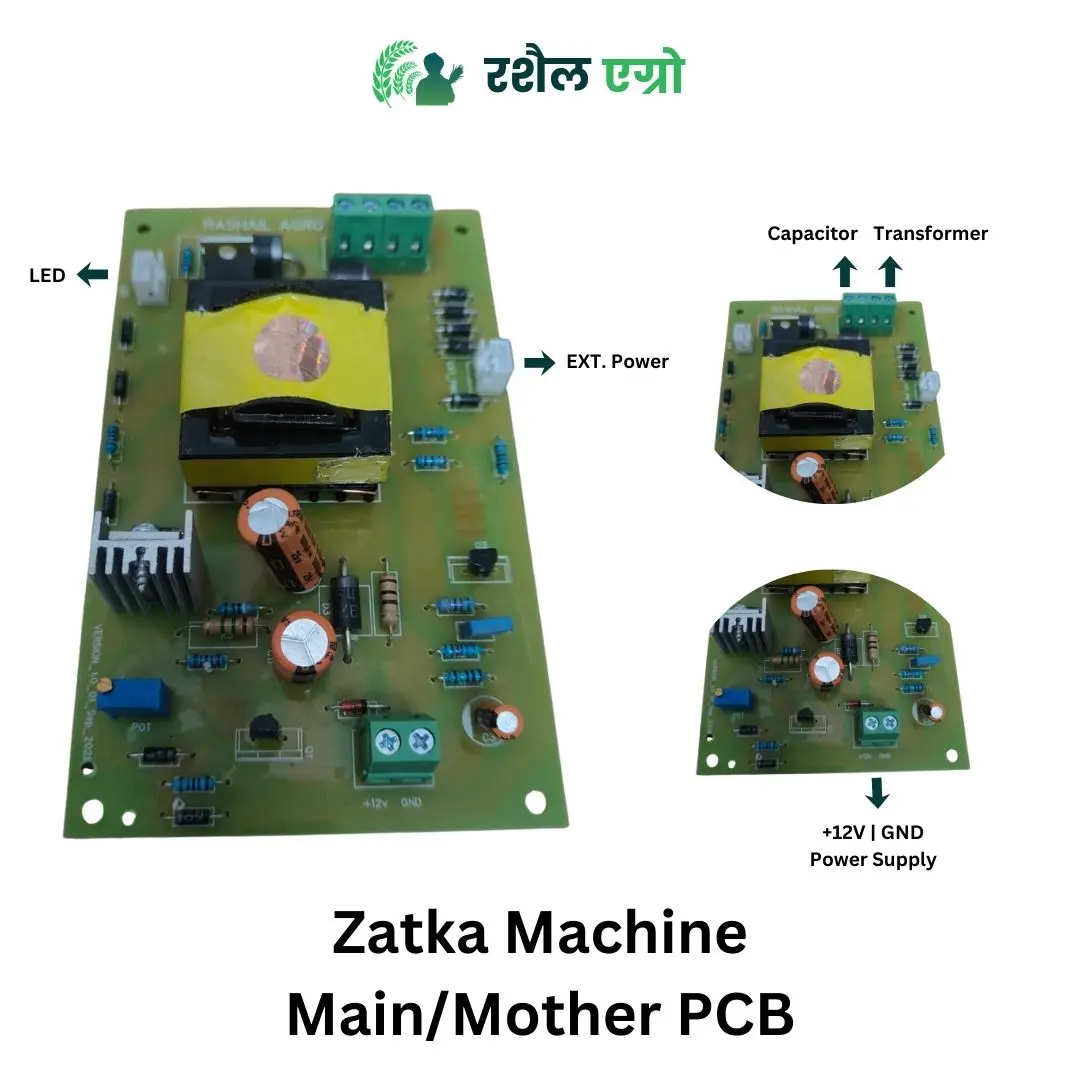 Rashail Main PCB Board for Solar Zatka Machine with Keltron Capacitors