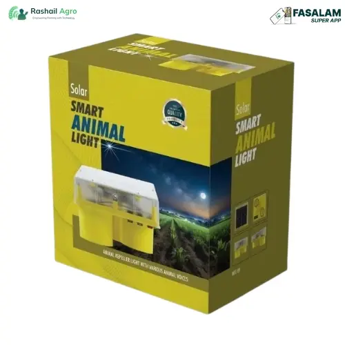 Rashail Agro Smart Animal Repellent Light with Flashing LED Eyes & Custom Sound – Farm Protection