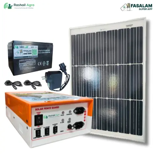 Rashail Zatka Machine Solar-Battery Set for 10 Acres – 5-Item Farm Protection Kit
