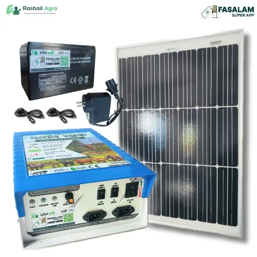 Rashail Zatka Machine Solar-Battery Set for 40 Acres – 5-Item Farm Protection Kit